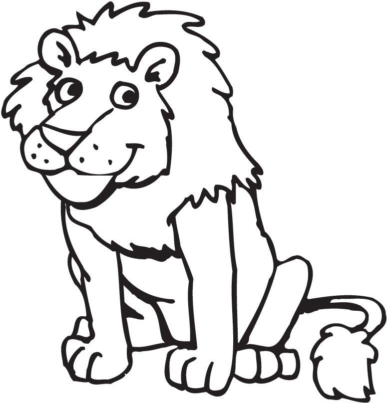 Free printable lion coloring pages for kids