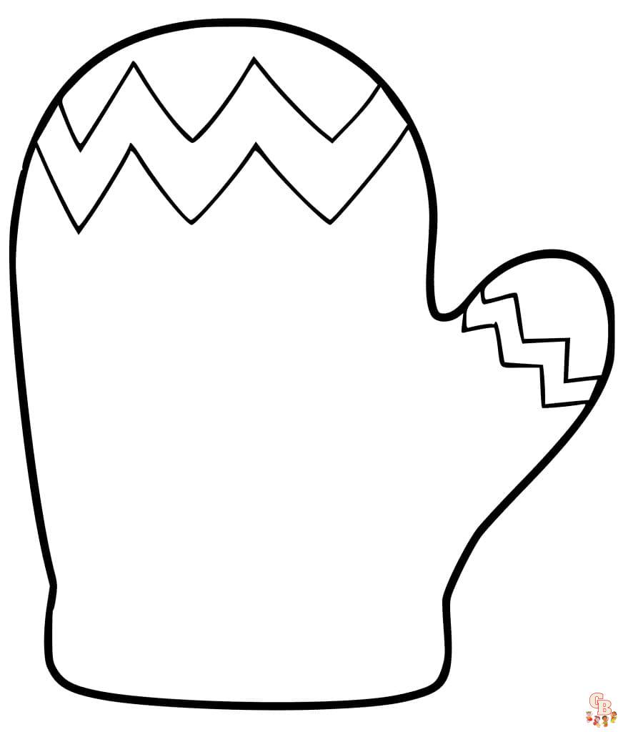 Printable mitten coloring pages free for kids and adults