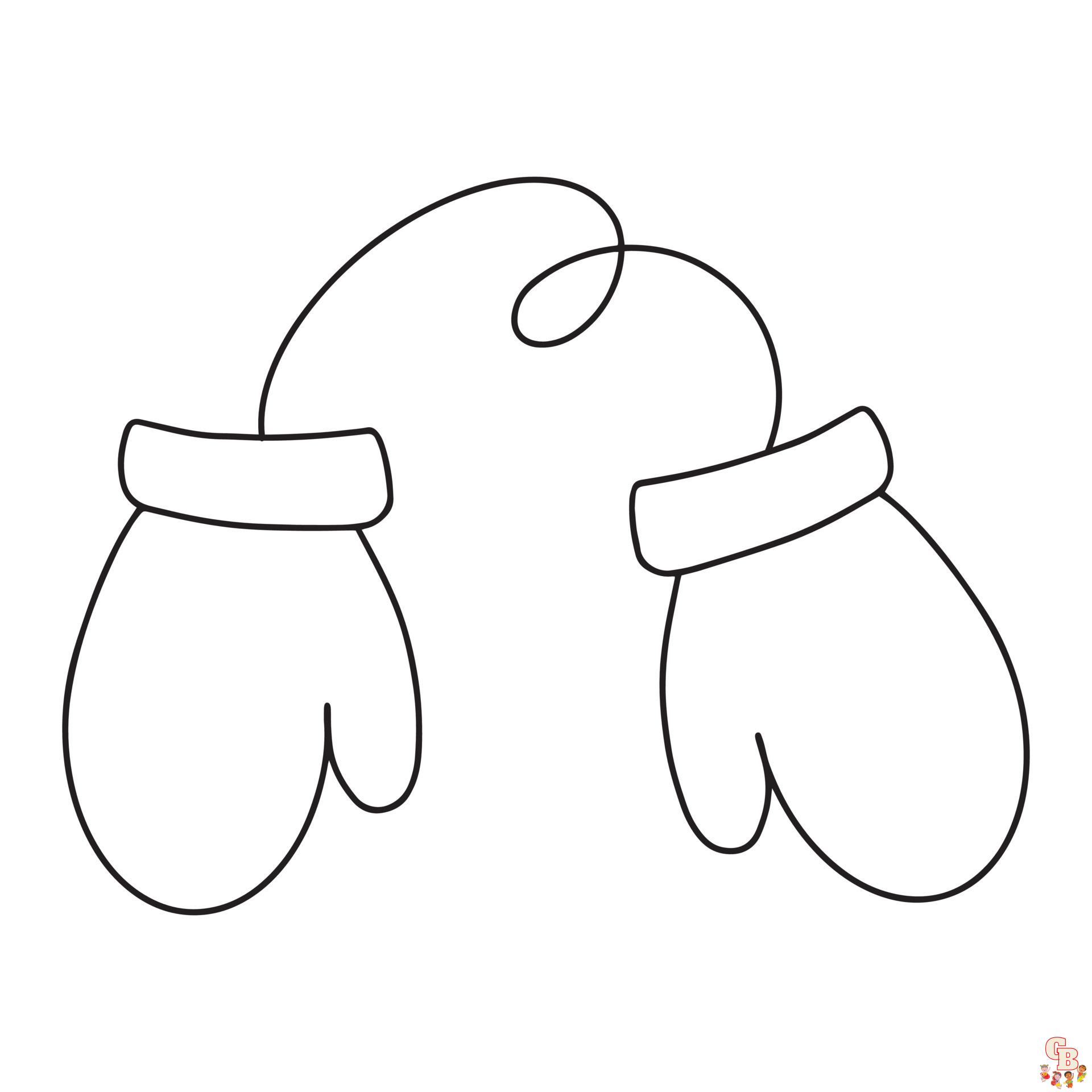 Printable mitten coloring pages free for kids and adults