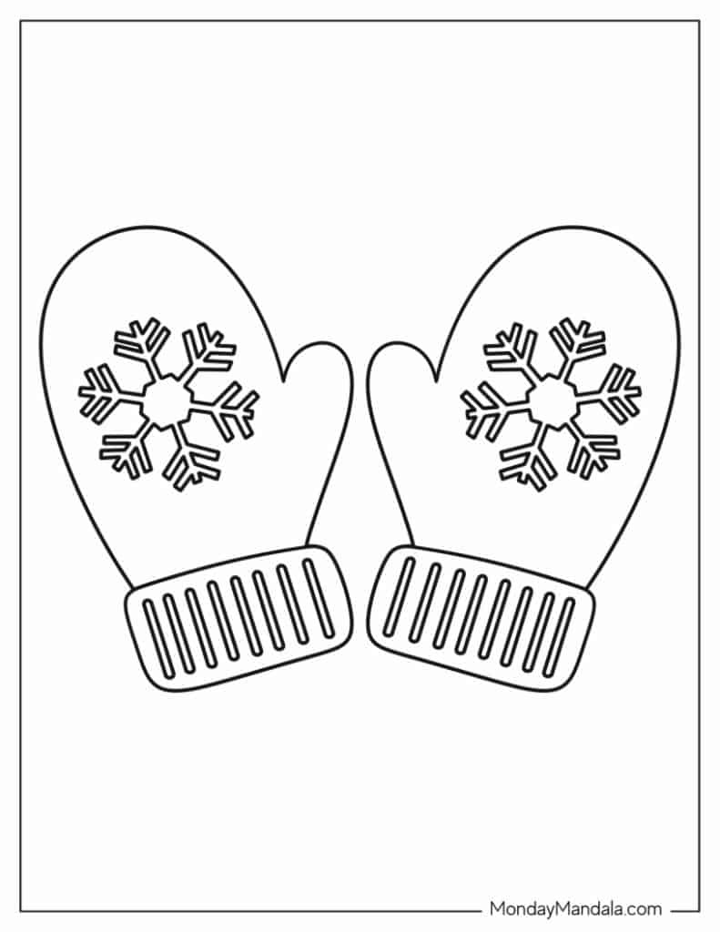 Mitten templates free pdf printables