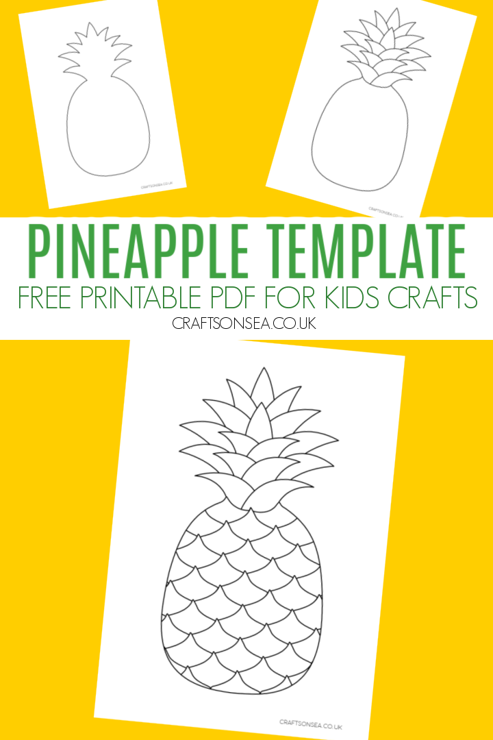Pineapple template free printable pdf