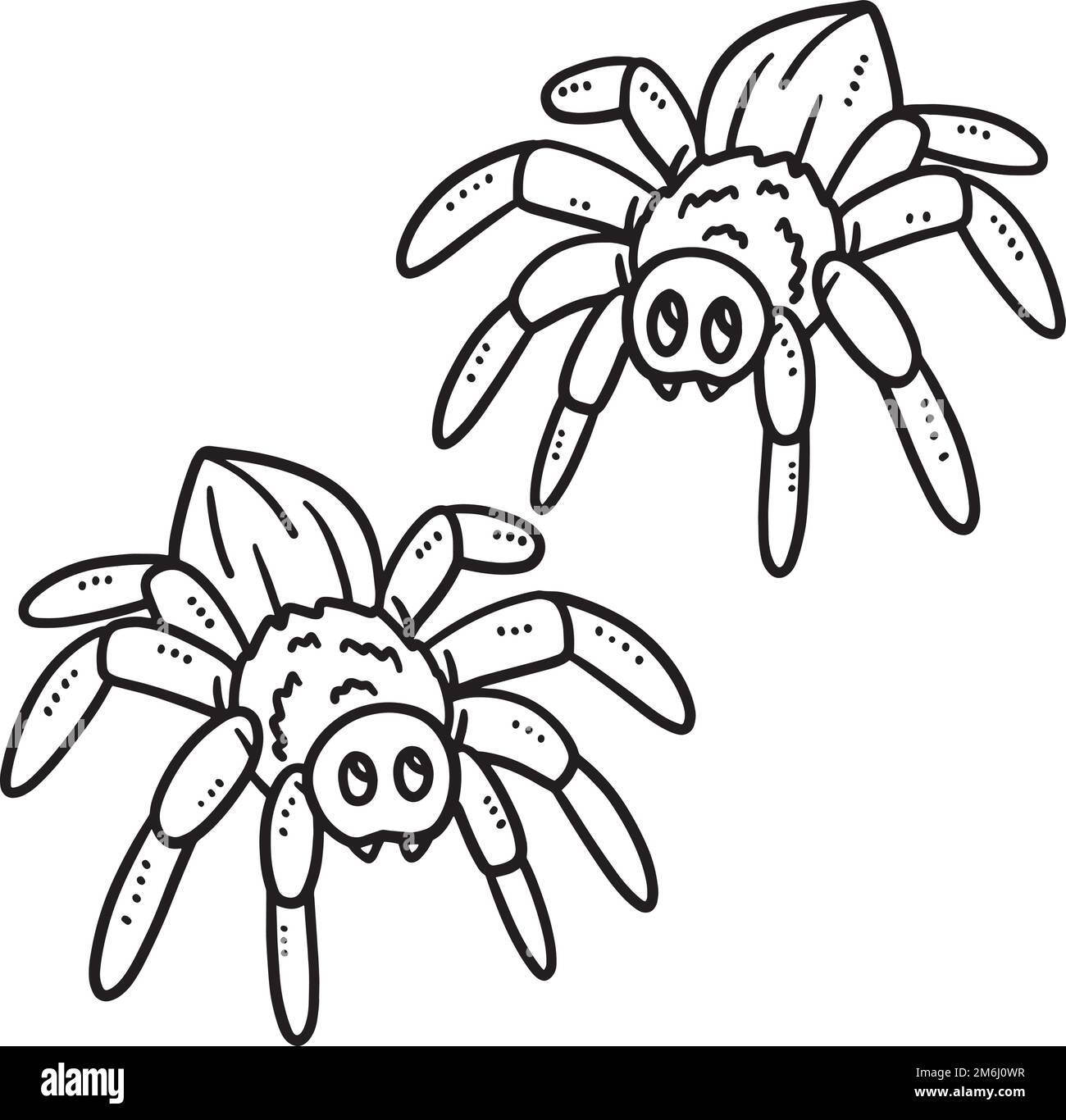 Spider drawing color cut out stock images pictures