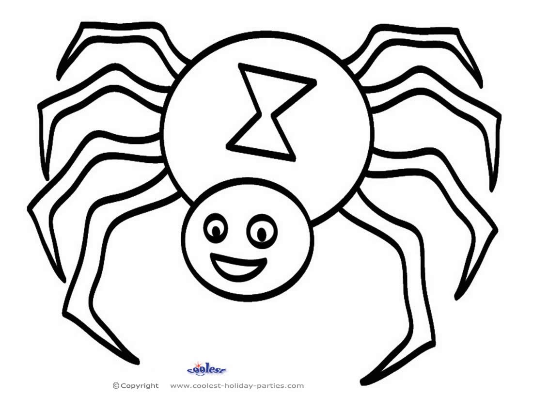 Spider coloring page spider printable coloring pages