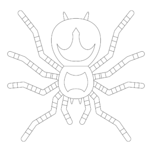 Spider coloring pages printable for free download