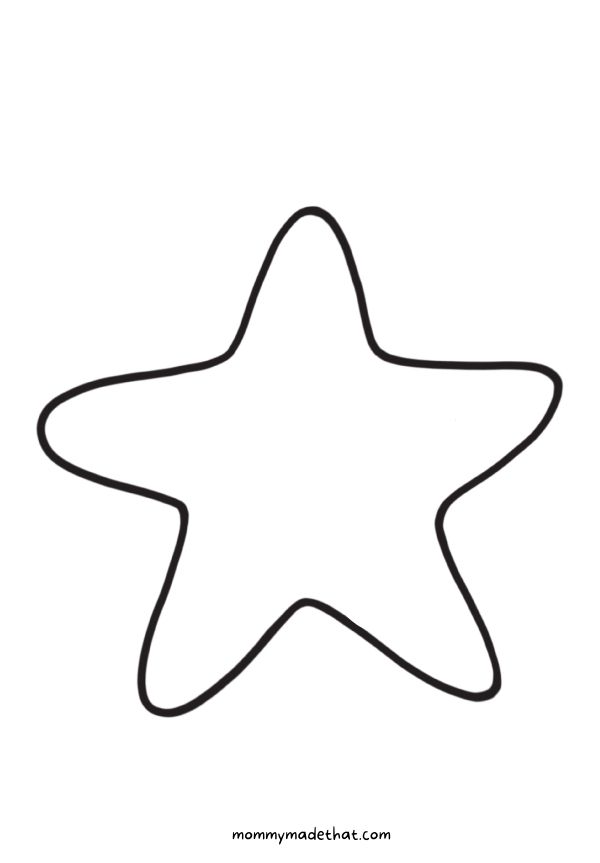 Free printable starfish template outlines for best ocean crafts