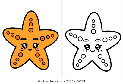 Starfish coloring page images stock photos d objects vectors