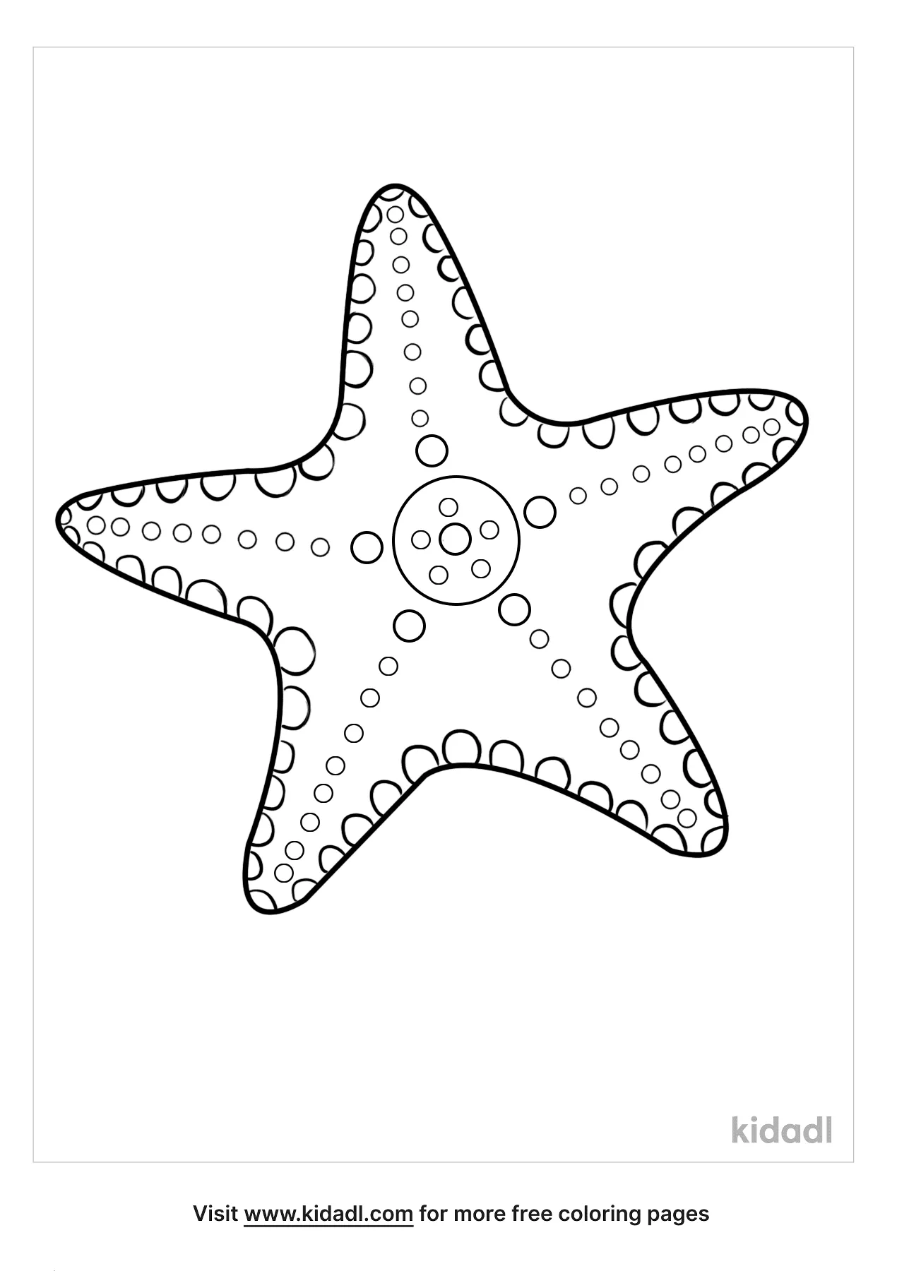 Free starfish coloring page coloring page printables