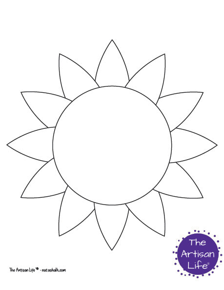 Printable sunflower templates and patterns â the artisan life