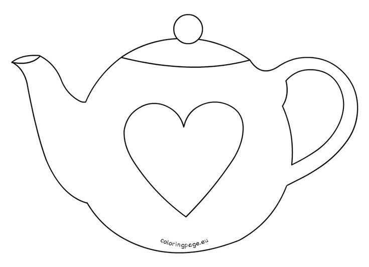 Mothers day teapot card template coloring page mothers day card template card template freehand machine embroidery