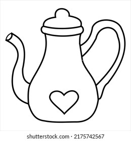 Teapot coloring pages images stock photos d objects vectors