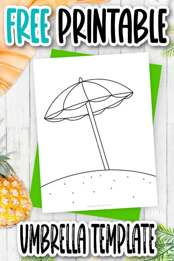 Free printable beach umbrella template â simple mom project