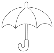 Umbrella coloring pages free printable pictures