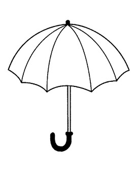 Umbrella template for art project umbrella coloring page umbrella outline sheet