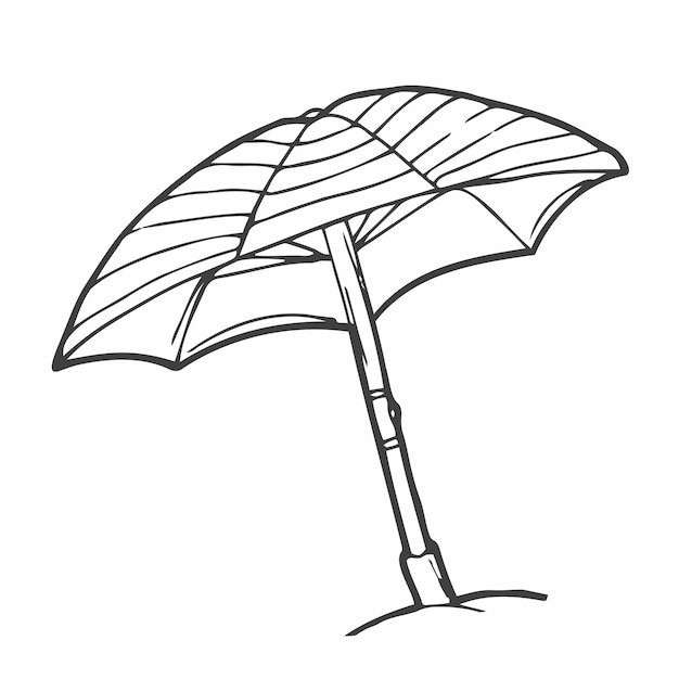 Page umbrella coloring images