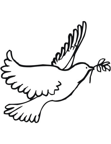 Peace dove coloring page free printable coloring pages