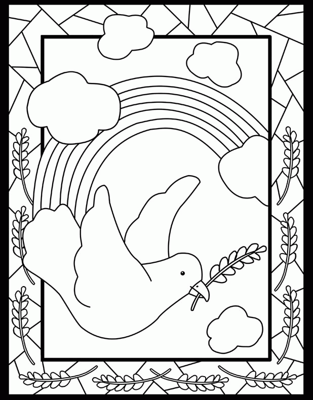 Dove coloring pages