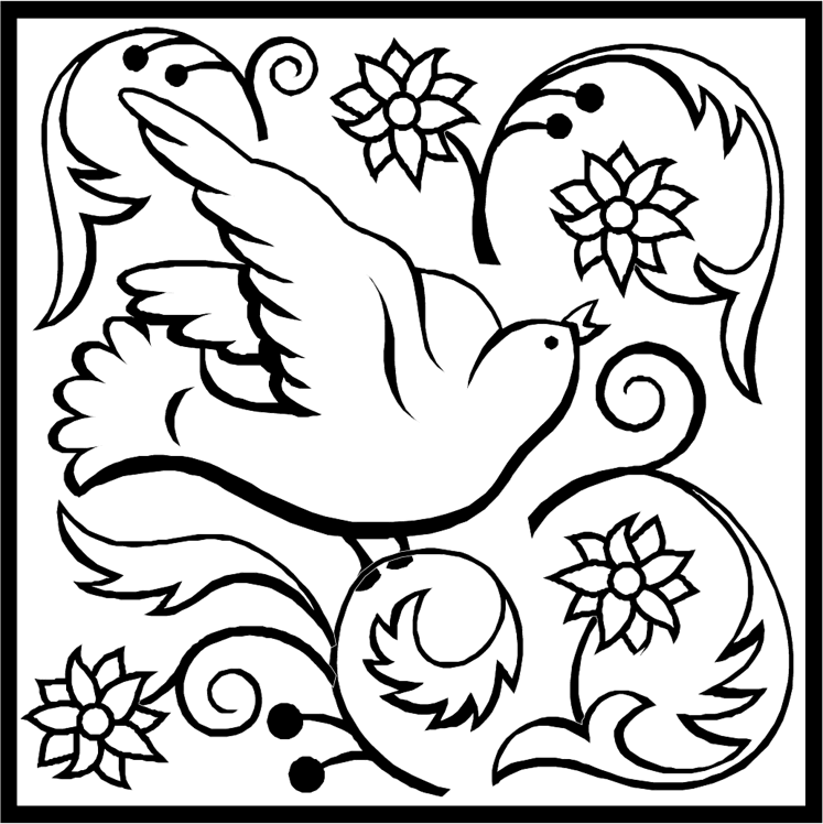 Dove coloring pages