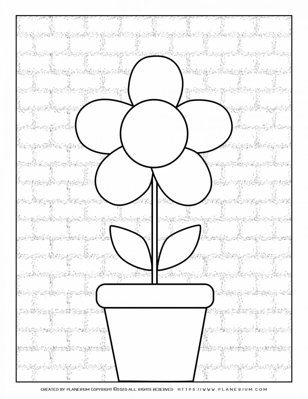 Spring coloring page