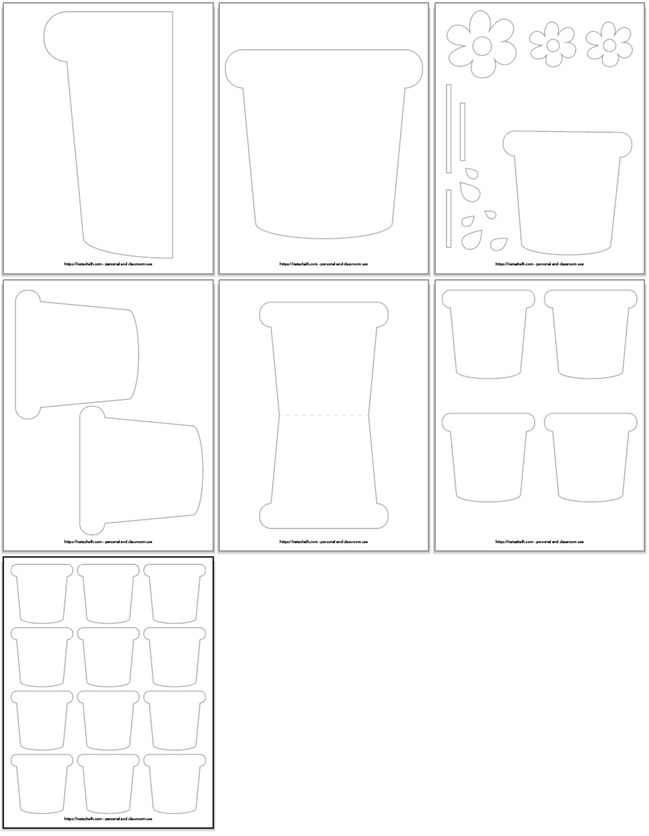 Flower pot templates â the artisan life