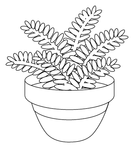 Potted plant emoji coloring page free printable coloring pages