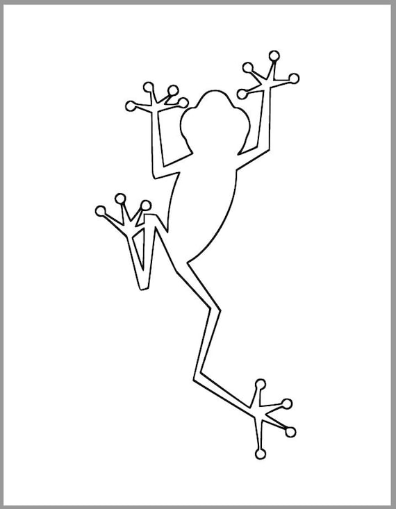 Instant download frog template