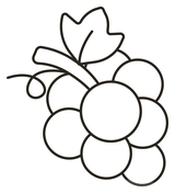 Grapes coloring pages free coloring pages