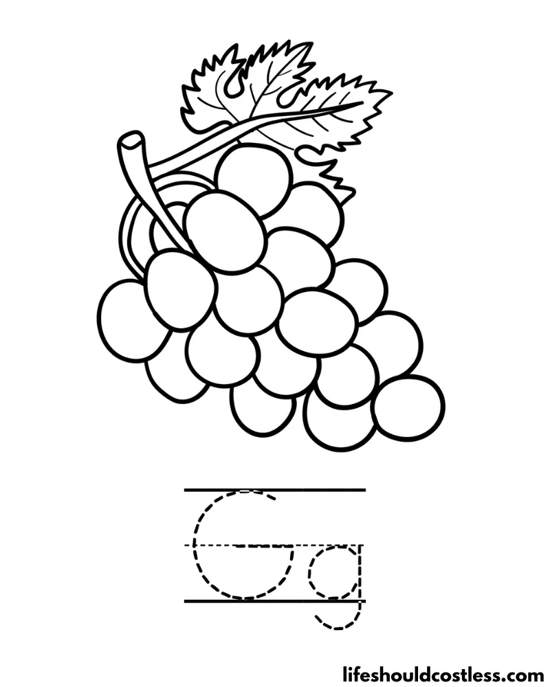 Grape coloring pages free printable pdf templates