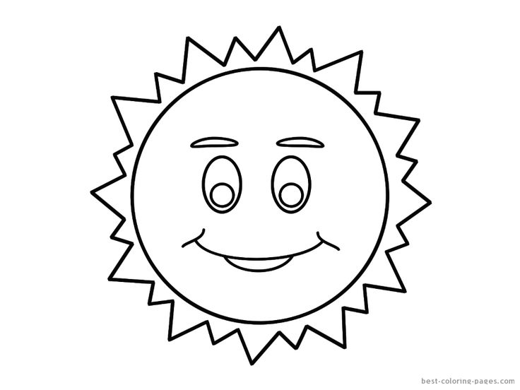 Spring sun printable coloring pages sun template for kids