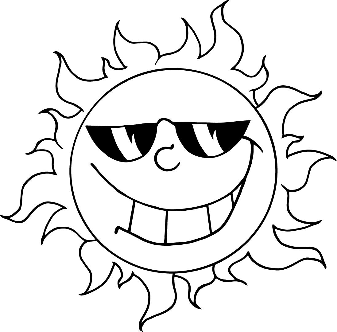 Sun coloring pages to download and print for free