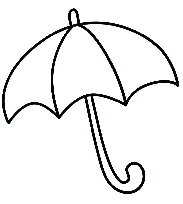 Umbrella coloring pages