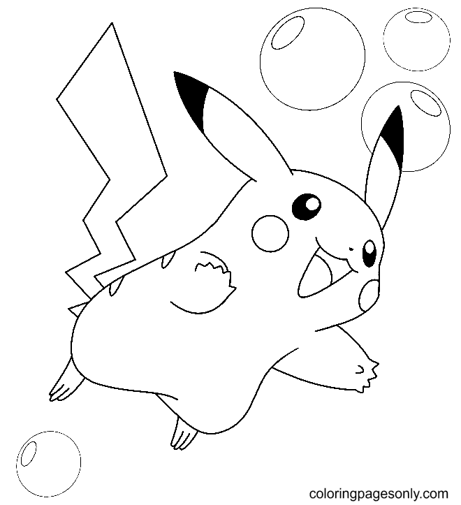 Pikachu coloring pages printable for free download