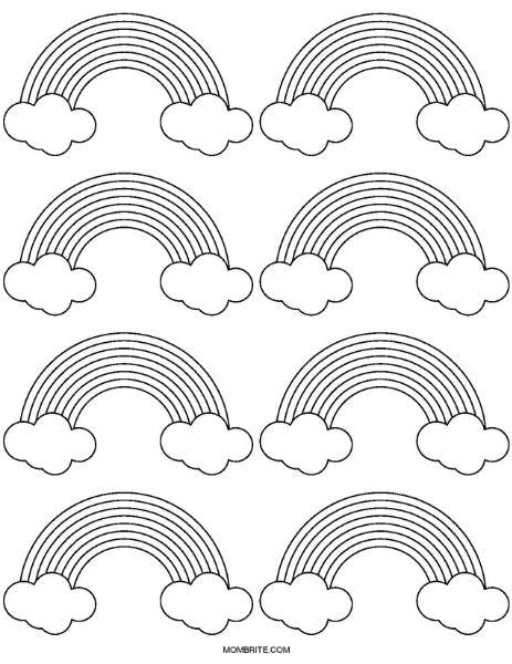 Free printable rainbow templates and coloring pages for kids