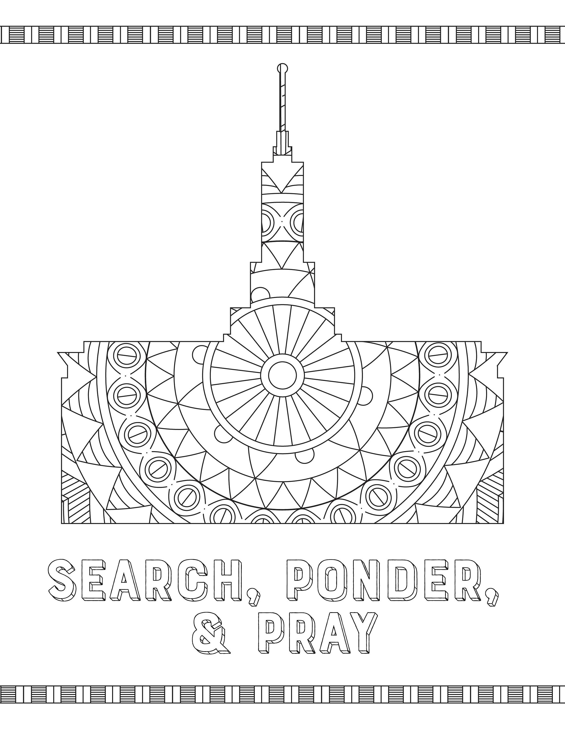 Temple coloring pages latter