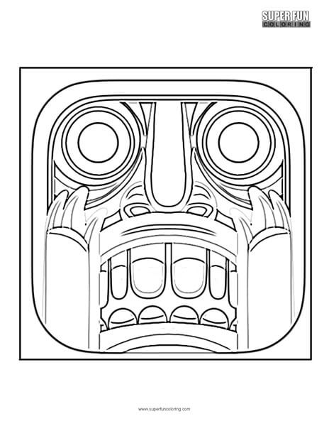 Temple run coloring page