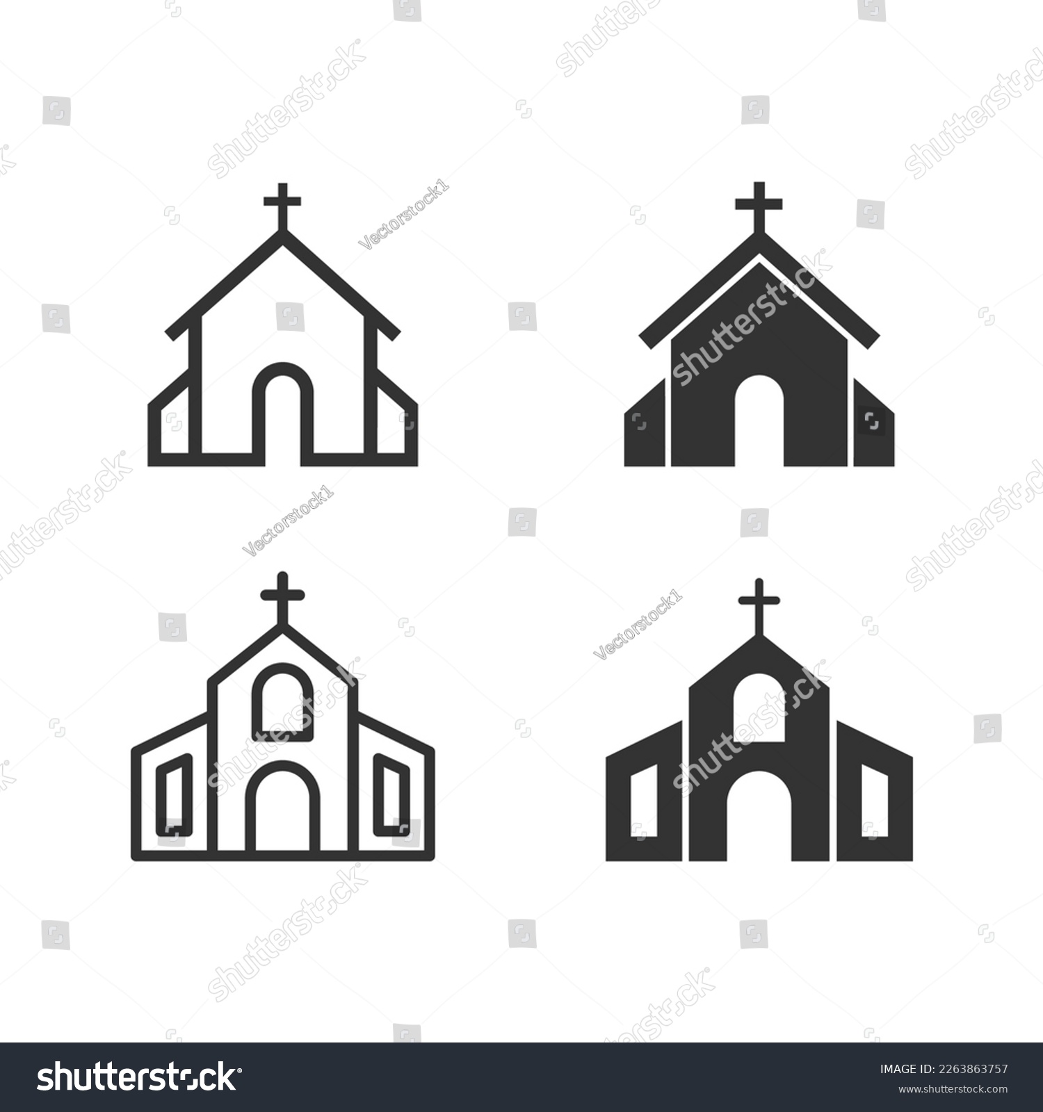 Thousand church vector royalty