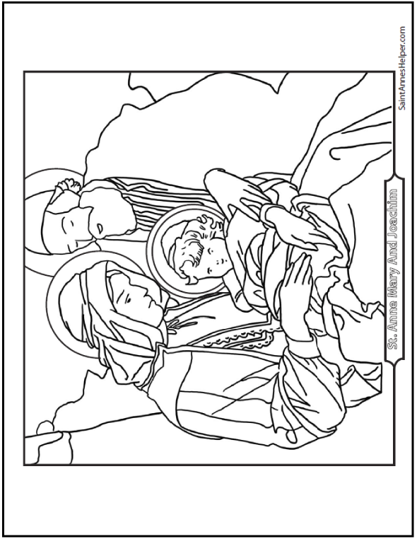 Saints joachim and anne coloring page fathers day coloring page coloring pages mothers day coloring pages