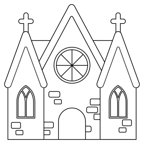 Church emoji coloring page free printable coloring pages