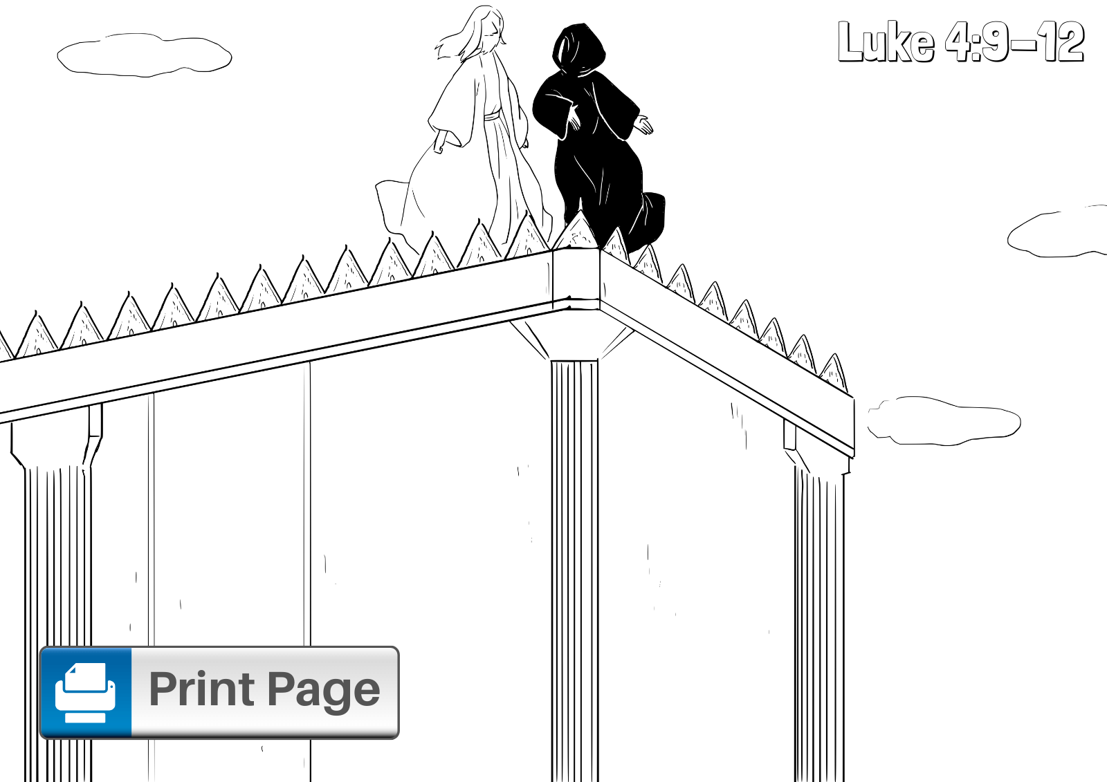 Jesus tempted in the desert coloring pages for kids â connectus