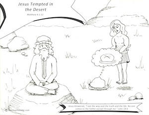 Jesus tempted in the desert teach us the bible