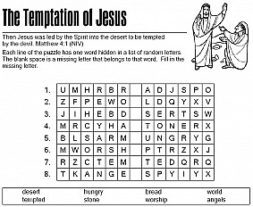 The temptation of jesus childrens sermons from s