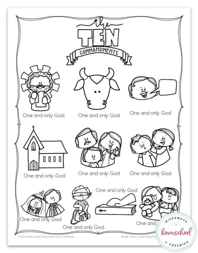 Free bible coloring pages from the old and new testaments