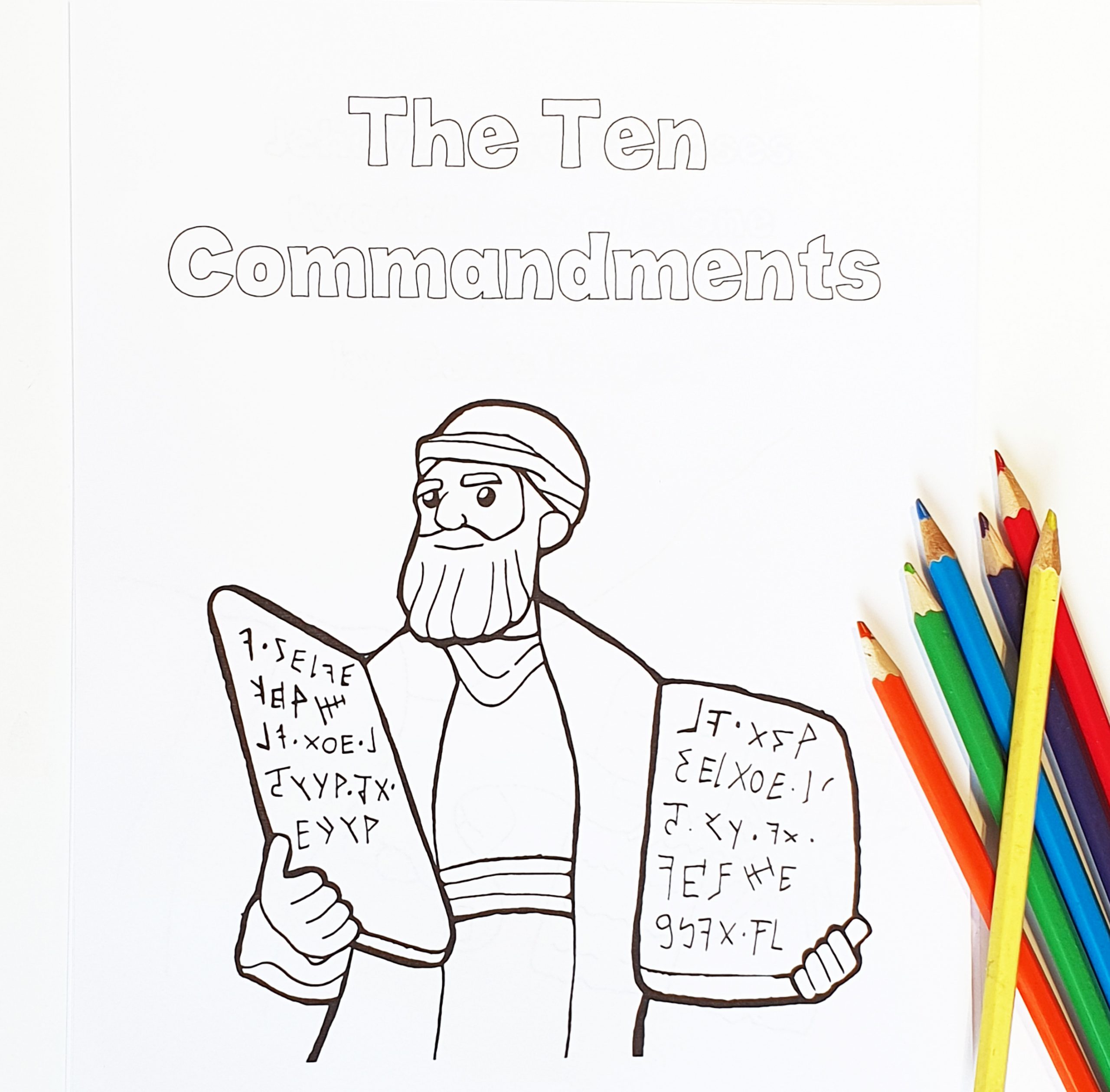 The ten mandments activity set instant pdf download â i shop jw