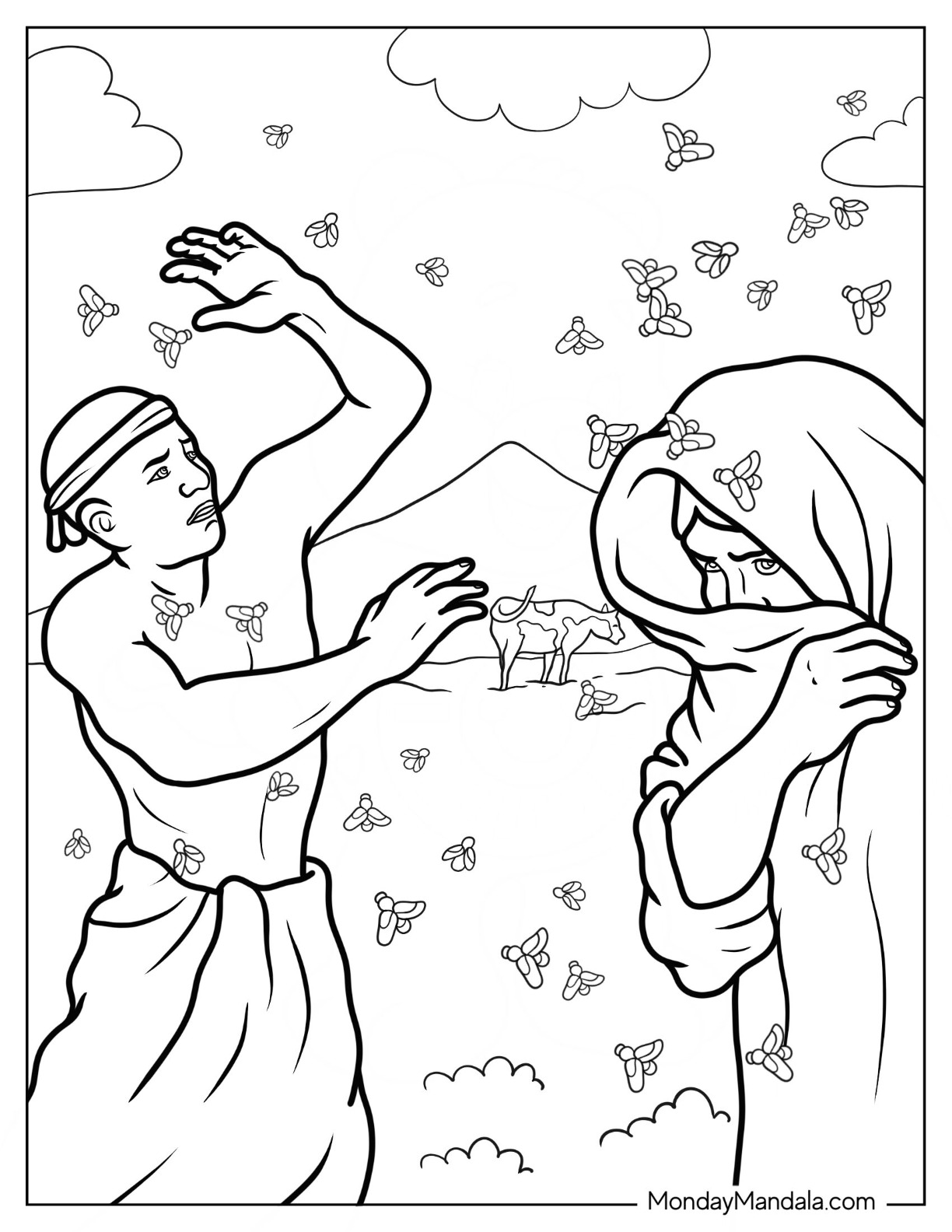 Moses coloring pages free pdf printables
