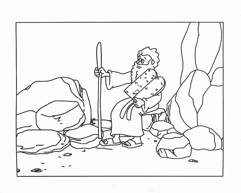 Ten mandments coloring pages