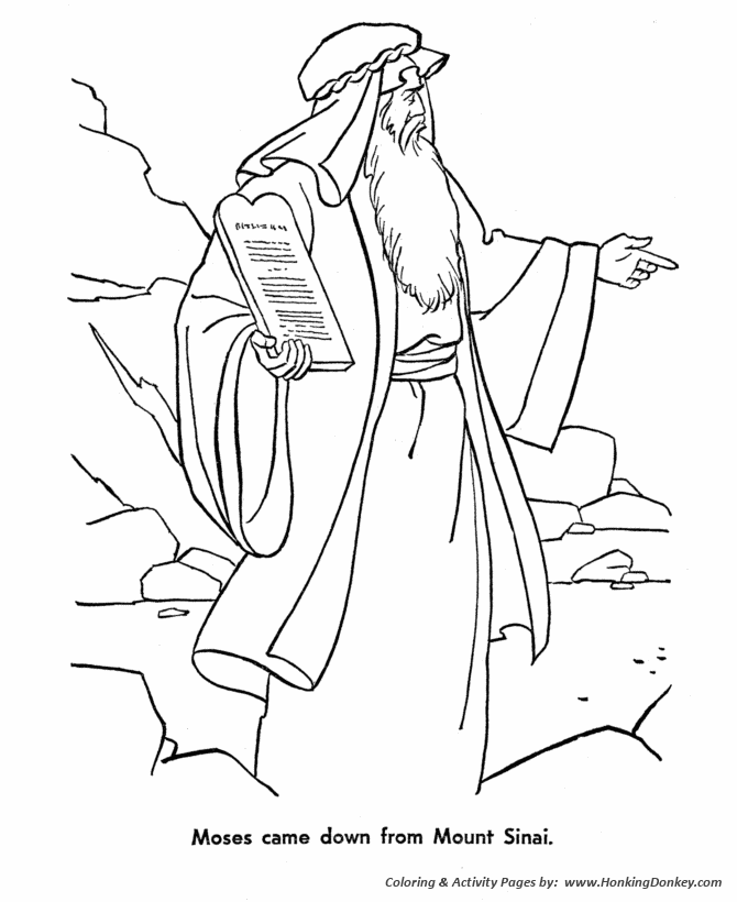 Bible story characters coloring page sheets