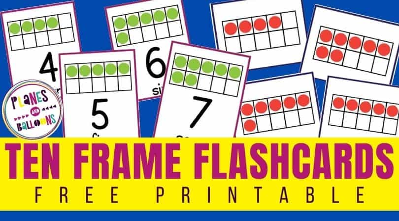 Ten frame flashcards free printable pdf