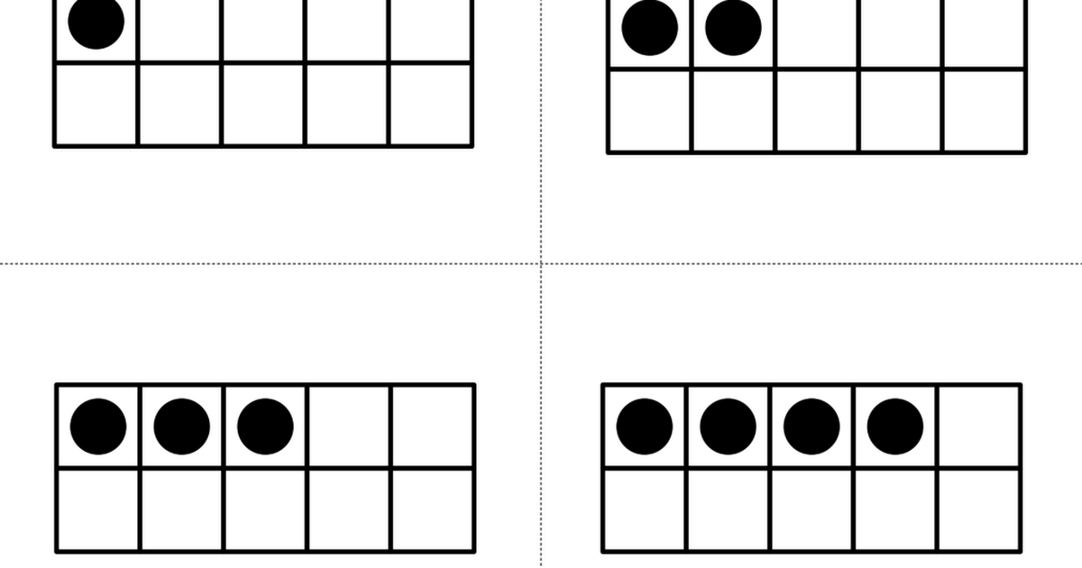 Basic ten frame flash cardspdf abecedario