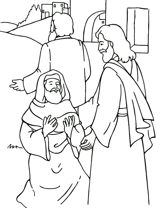 Jesus heals the leper coloring page bible coloring pages jesus heals coloring pages