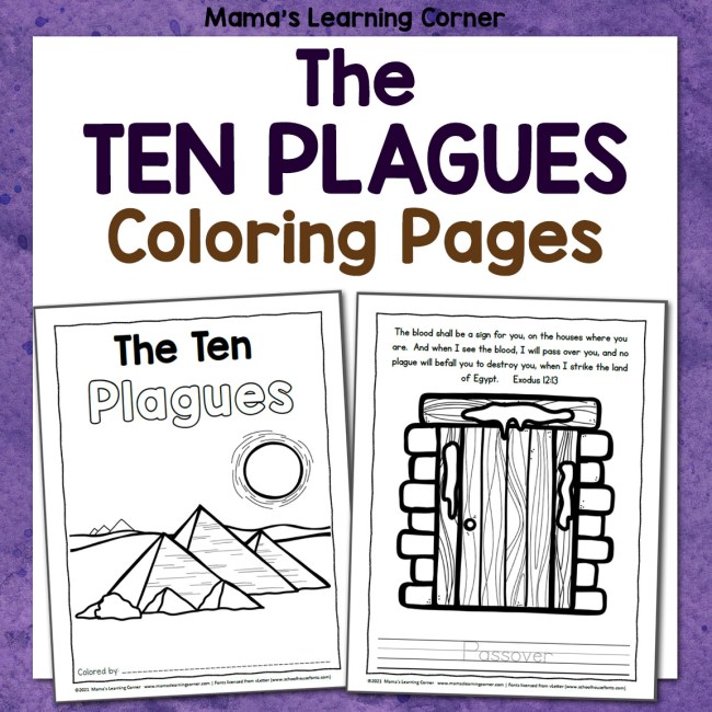 The ten plagues bible coloring pages
