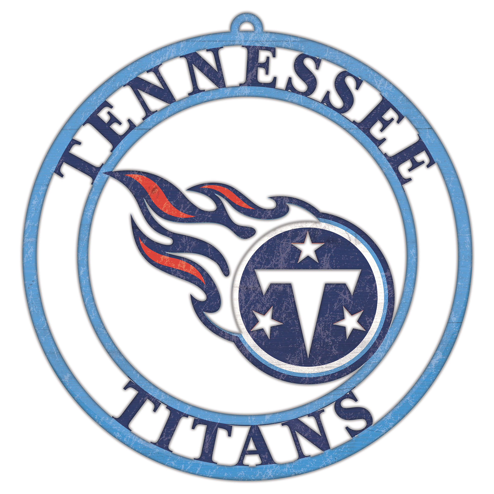 Tennessee titans team color logo cutout